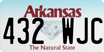 AR license plate 432WJC