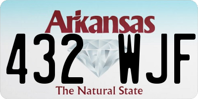 AR license plate 432WJF