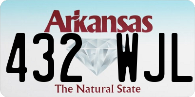 AR license plate 432WJL