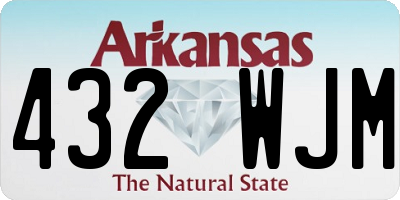 AR license plate 432WJM