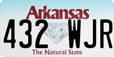 AR license plate 432WJR