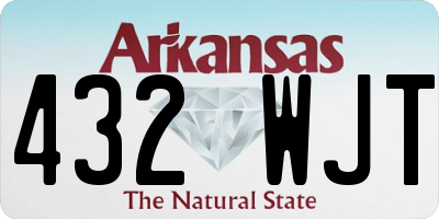 AR license plate 432WJT