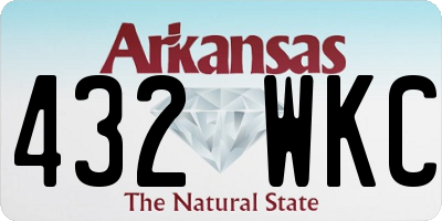 AR license plate 432WKC