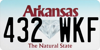 AR license plate 432WKF