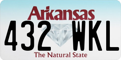 AR license plate 432WKL