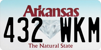 AR license plate 432WKM