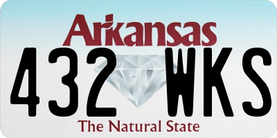 AR license plate 432WKS