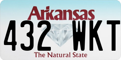 AR license plate 432WKT