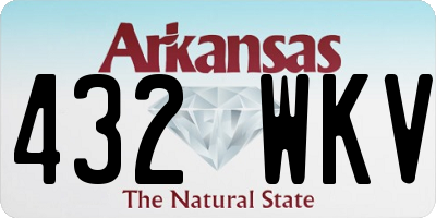 AR license plate 432WKV