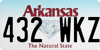AR license plate 432WKZ