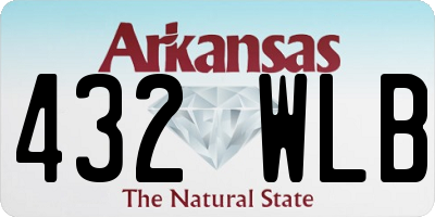AR license plate 432WLB
