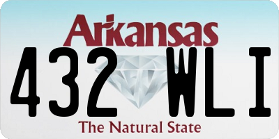 AR license plate 432WLI