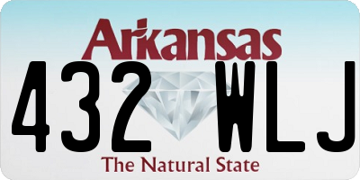 AR license plate 432WLJ