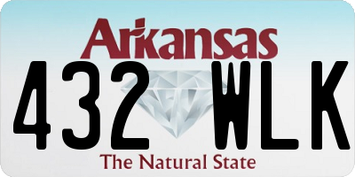 AR license plate 432WLK