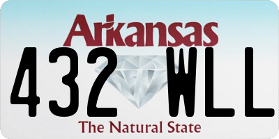 AR license plate 432WLL