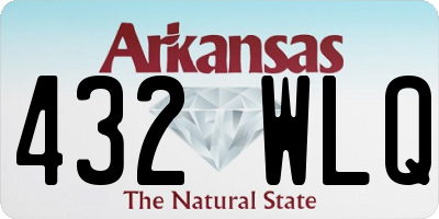 AR license plate 432WLQ