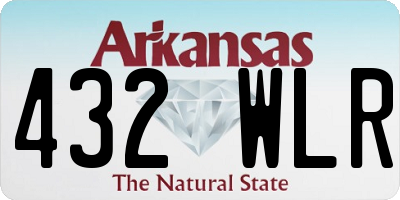 AR license plate 432WLR