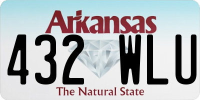 AR license plate 432WLU