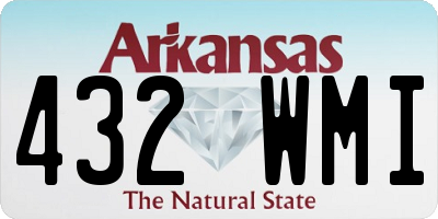 AR license plate 432WMI