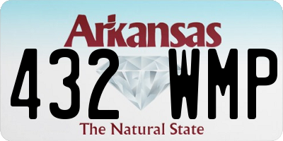 AR license plate 432WMP