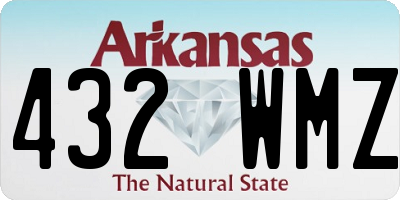 AR license plate 432WMZ