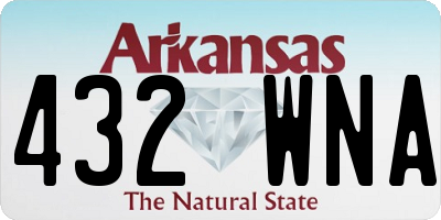 AR license plate 432WNA