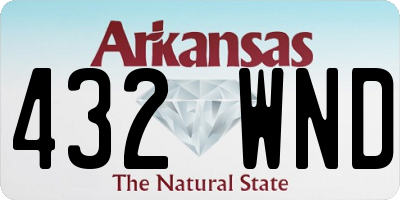 AR license plate 432WND