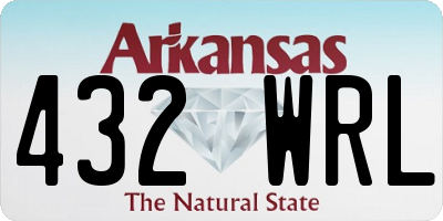 AR license plate 432WRL