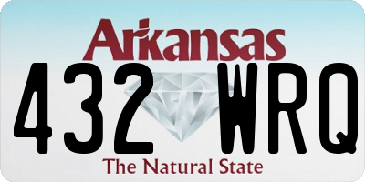 AR license plate 432WRQ