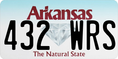 AR license plate 432WRS