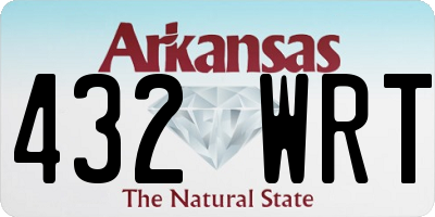 AR license plate 432WRT