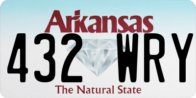AR license plate 432WRY