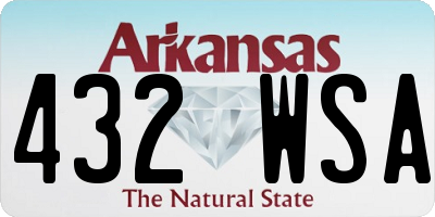 AR license plate 432WSA