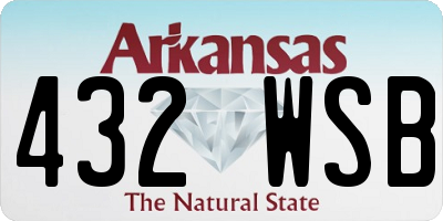 AR license plate 432WSB