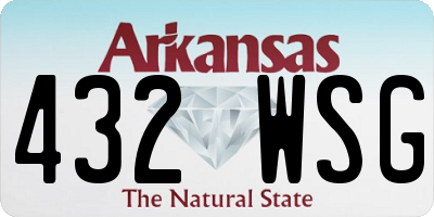 AR license plate 432WSG