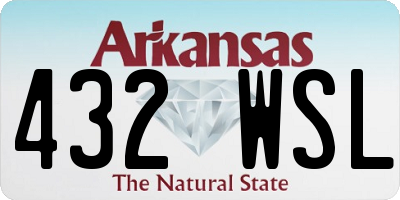 AR license plate 432WSL