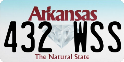 AR license plate 432WSS