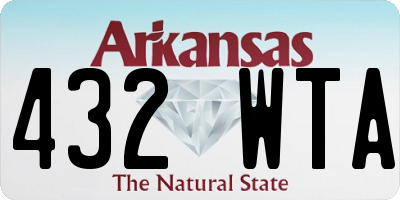 AR license plate 432WTA