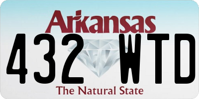 AR license plate 432WTD