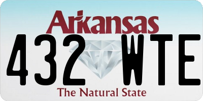 AR license plate 432WTE