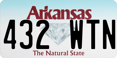 AR license plate 432WTN