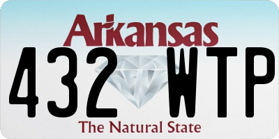 AR license plate 432WTP