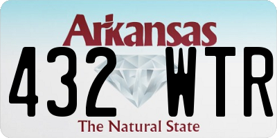 AR license plate 432WTR