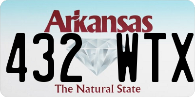 AR license plate 432WTX