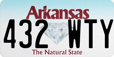 AR license plate 432WTY