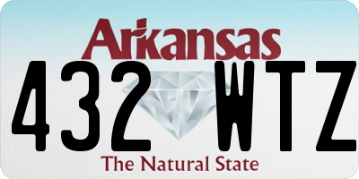 AR license plate 432WTZ