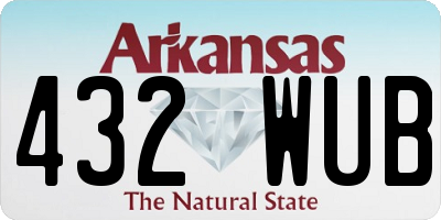 AR license plate 432WUB