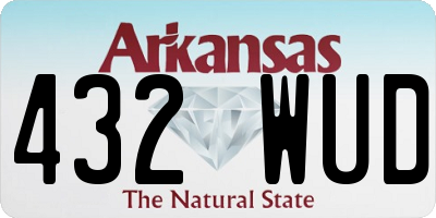 AR license plate 432WUD