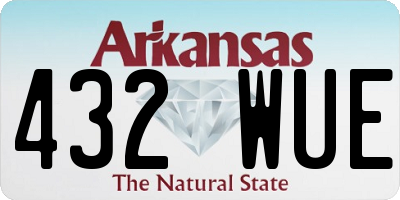 AR license plate 432WUE
