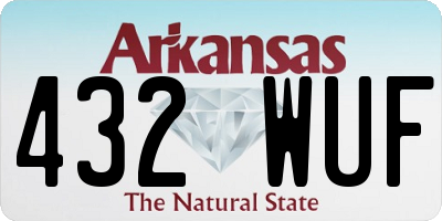 AR license plate 432WUF